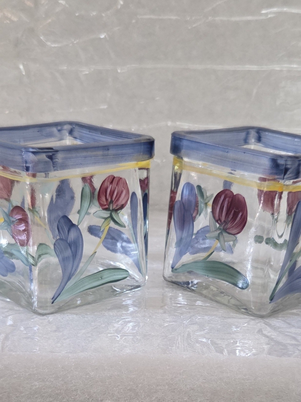 Lenox Glass Votives - 2pc Set